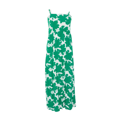 White Floral Midi Dress