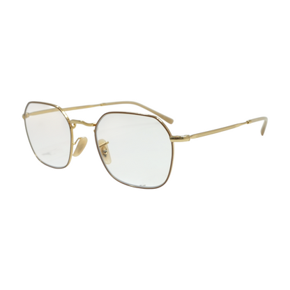 Gold Jim Geometric Prescription Eyewear