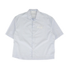 Blue Striped Short Sleeve Button Down