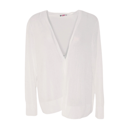 White Plus Cardigan