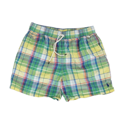 Green Plaid Swim Bottom