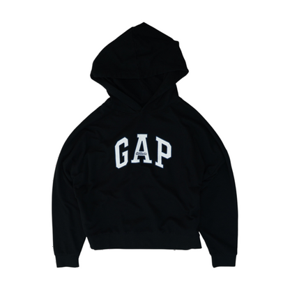 Black Solid Hoodie Pullover
