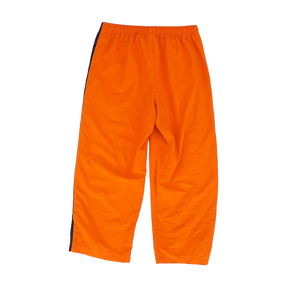 Orange Solid Active Capris