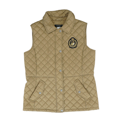 Beige Solid Vest