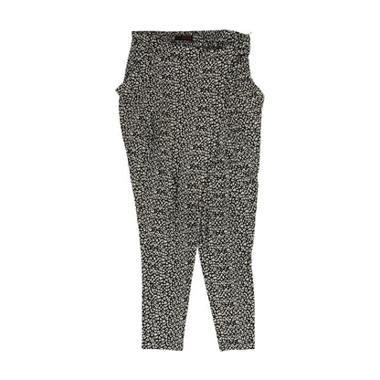 Black Animal Print Active Pants