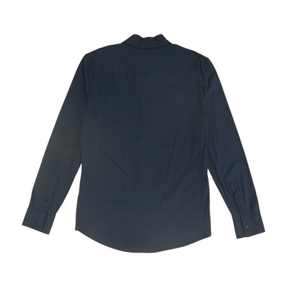 Navy Solid Long Sleeve Button Down