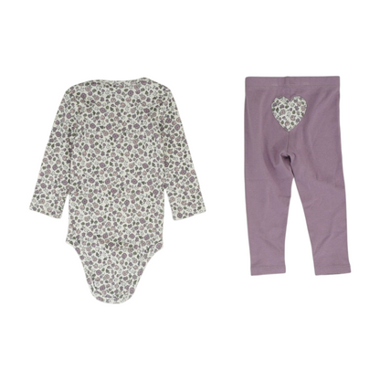 White Floral Long Sleeve Set