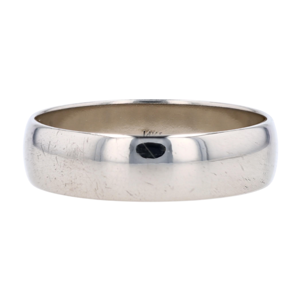 14K White Gold Band