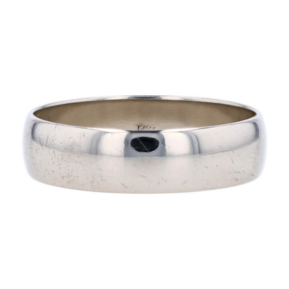 14K White Gold Band