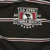 Black Striped Short Sleeve Polo