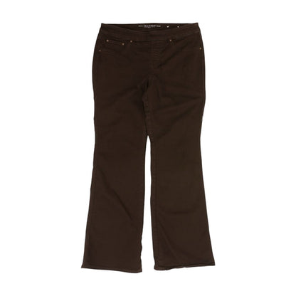 Brown Mid Rise Bootcut Jeans