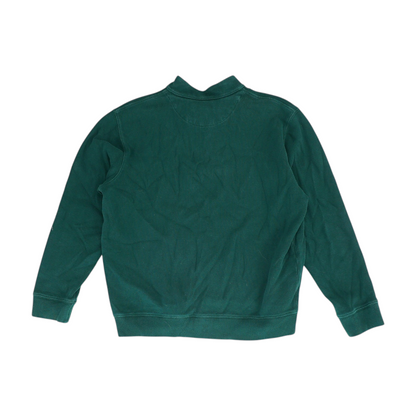 Green Tall Solid 1/4 Zip Pullover