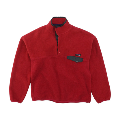 Red Solid Fleece Pullover