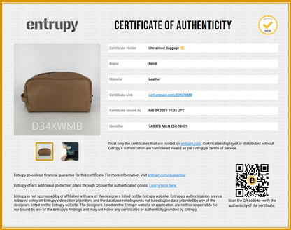 Beige Leather Toiletry Case