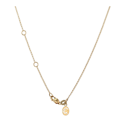 5/8 ctw 14K Yellow Gold Sapphire Pendant Necklace