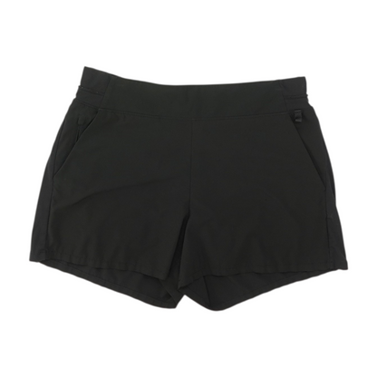 Black Solid Active Shorts