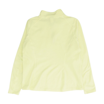 Neon Yellow Solid 1/4 Zip Pullover