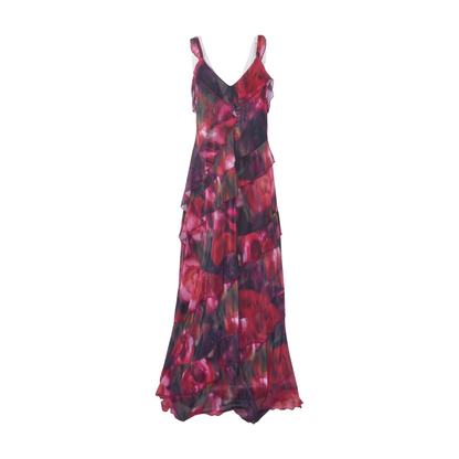 Pink Graphic Maxi Dress