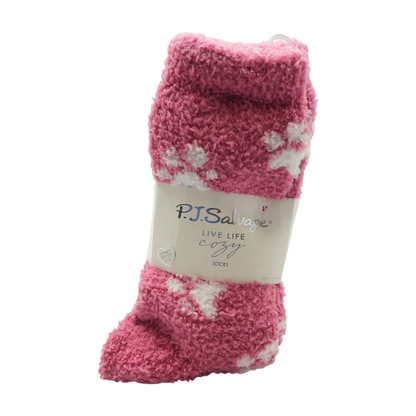 Pink Print Socks