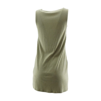 Green Solid Mini Dress