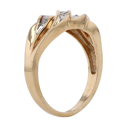 1/10 ctw 10K Yellow Gold Diamond Fashion Ring