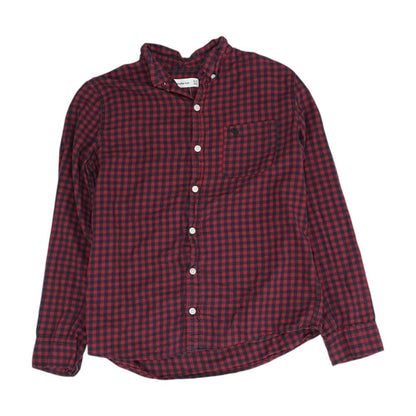 Red Check Long Sleeve Button Down