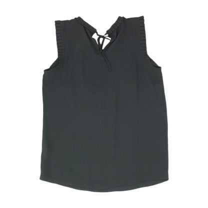 Black Solid Sleeveless Blouse