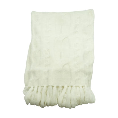 White Acrylic Scarf