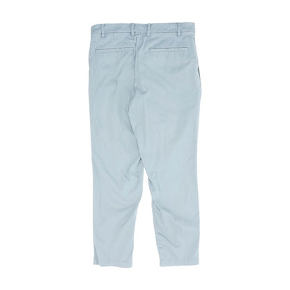 Gray Solid Chino Pants