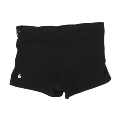 Black Solid Active Shorts