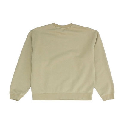 Tan Solid Sweatshirt Pullover