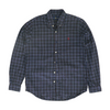 Navy Plaid Long Sleeve Button Down