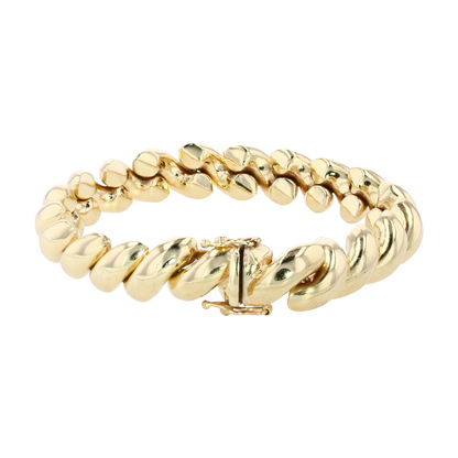 14K Yellow Gold Chain Bracelet