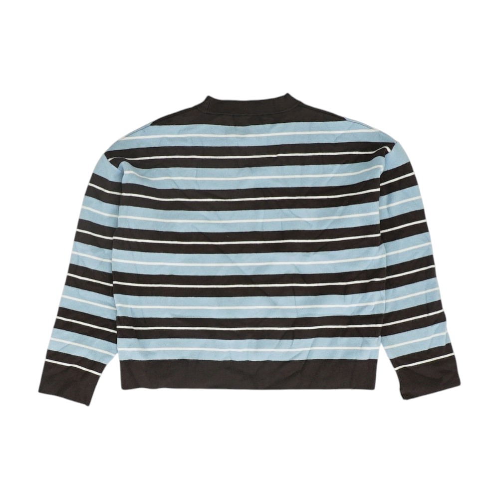 Blue Striped Pullover Sweater