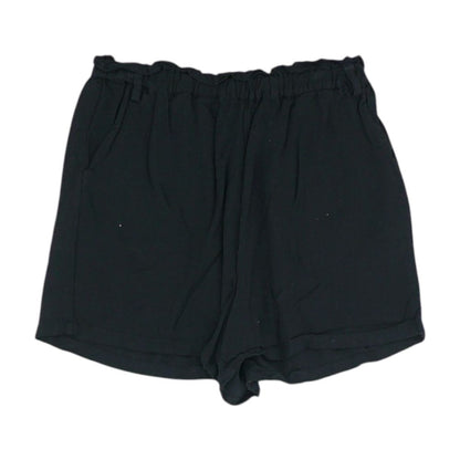 Black Solid Shorts