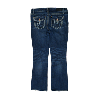 Blue Long Bootcut Jeans