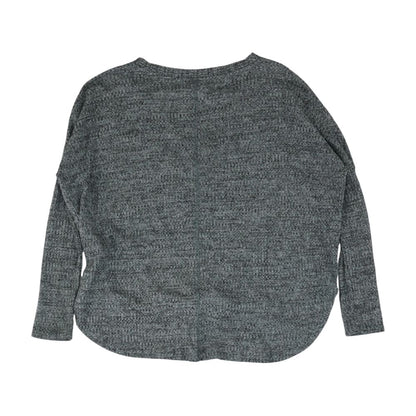 Gray Solid Cardigan Sweater