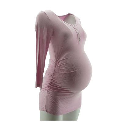 Pink Mini Maternity Dress