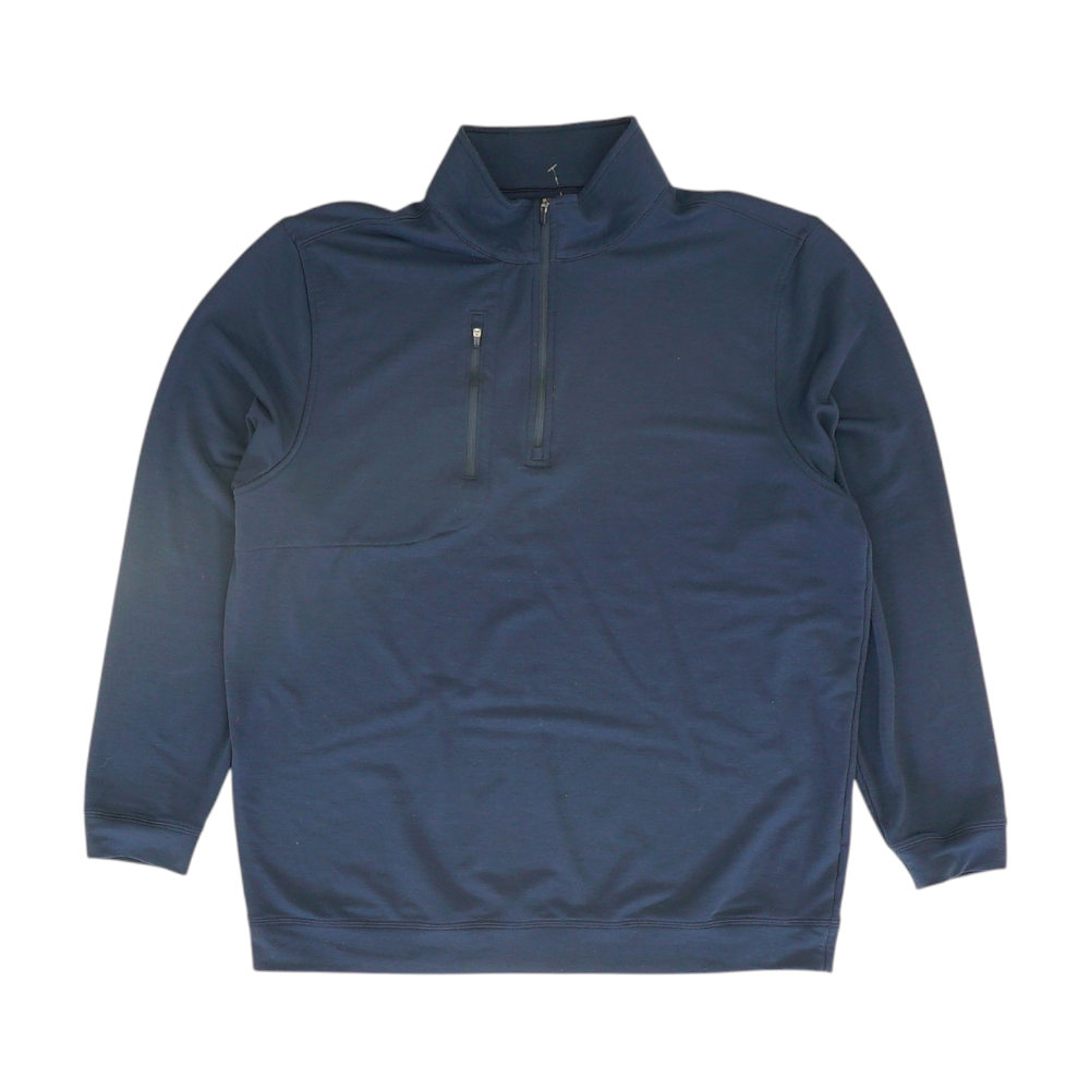 Navy Solid 1/4 Zip Pullover