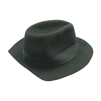 Black Suede Fedora Hat