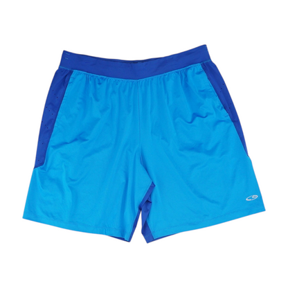 Blue Color Block Active Shorts