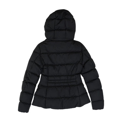 Black Solid Casual Ski Jacket