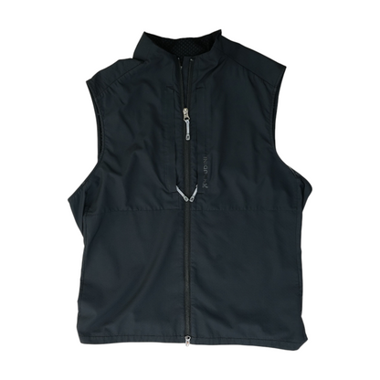 Black Solid Active Vest