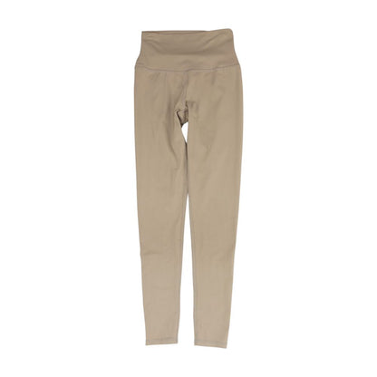Beige Solid Leggings