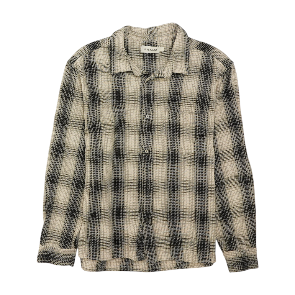 Tan Plaid Flannel Button Down