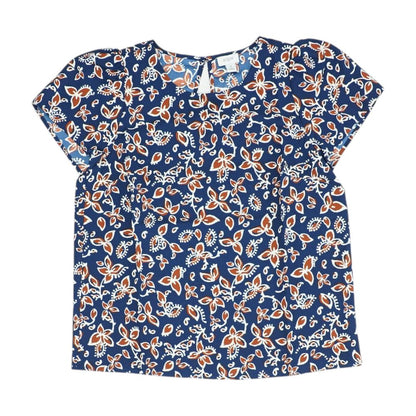 Navy Floral Blouse