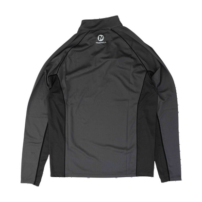 Gray Solid 1/4 Zip Pullover