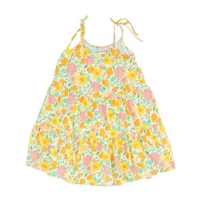Beige Floral Dress