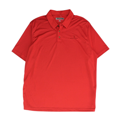 Red Solid Short Sleeve Polo