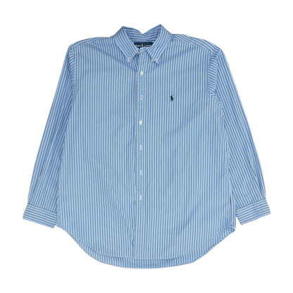 Blue Striped Long Sleeve Button Down